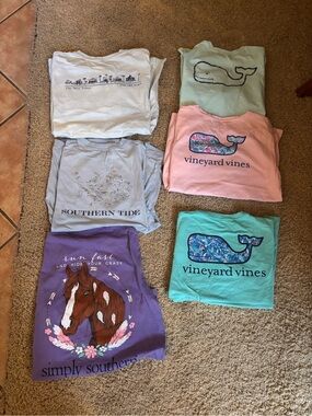 Vineyard Vines Pink Whale Short Sleeve Tee